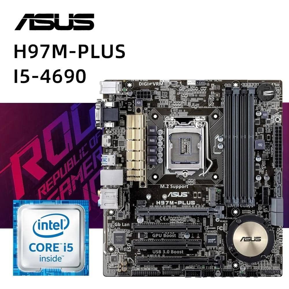 H97M-PLUS+Intel Core i5-4690S+8GB×2メモリ