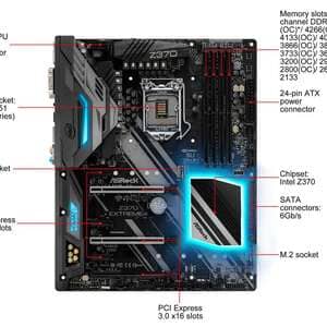 Asrock Intel Z370 Express ASRock Z370 Extreme4 LGA 1151 (séria 300